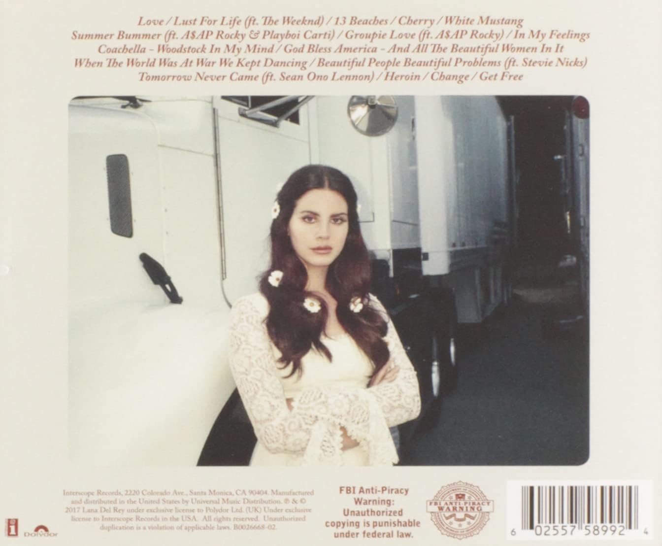 Lana Del Rey - Lust For Life CD