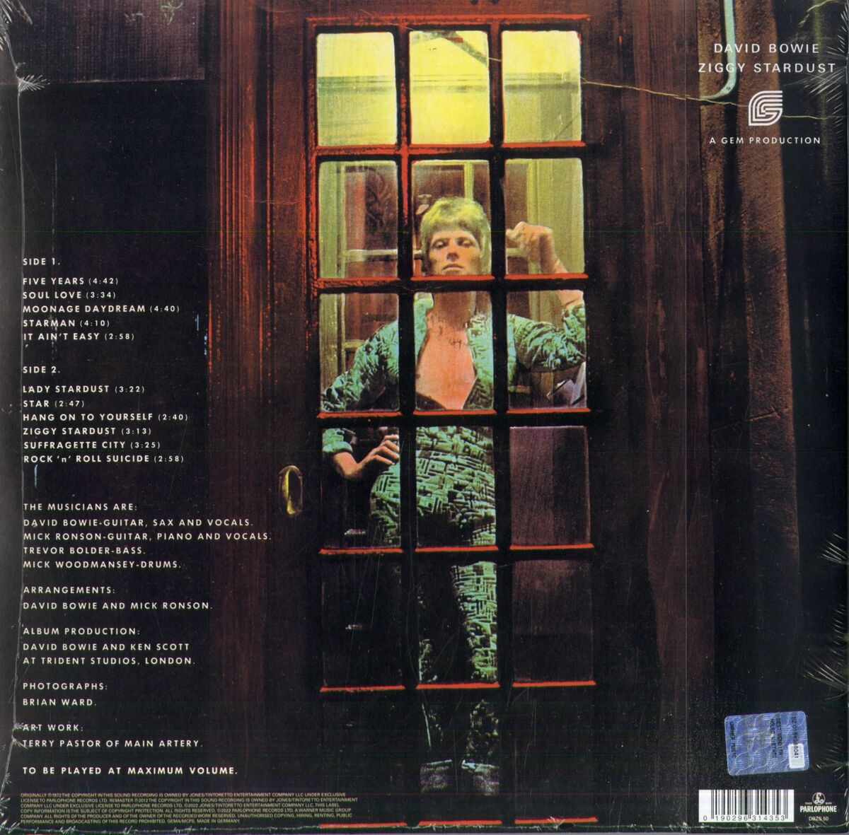 David Bowie - The Rise And Fall Of Ziggy Stardust And The Spiders From Mars Half Speed Master - LP