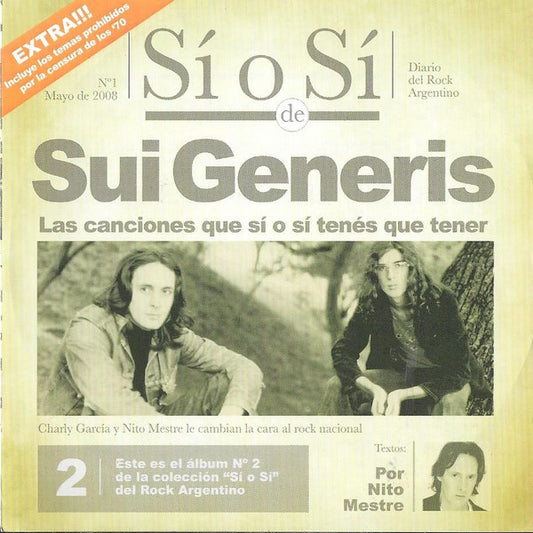 Sui Generis – Sí O Sí - CD