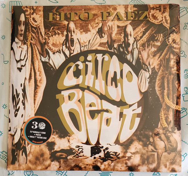 Fito Páez – Circo Beat - LP Naranja/Verde