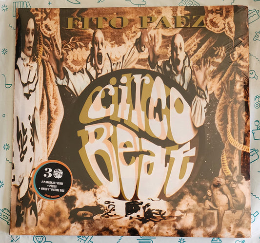 Fito Páez – Circo Beat - LP Naranja/Verde