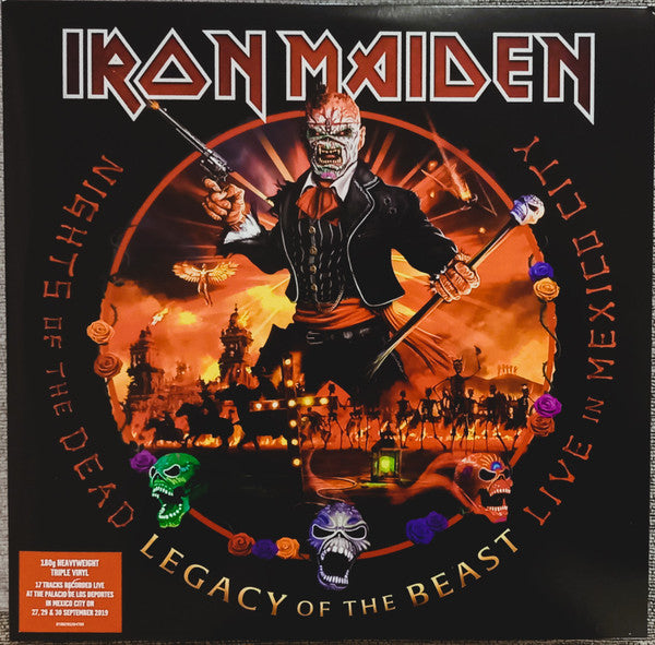 Iron Maiden – Nights Of The Dead, Legacy Of The Beast: Live In Mexico City - LP TRICOLOR