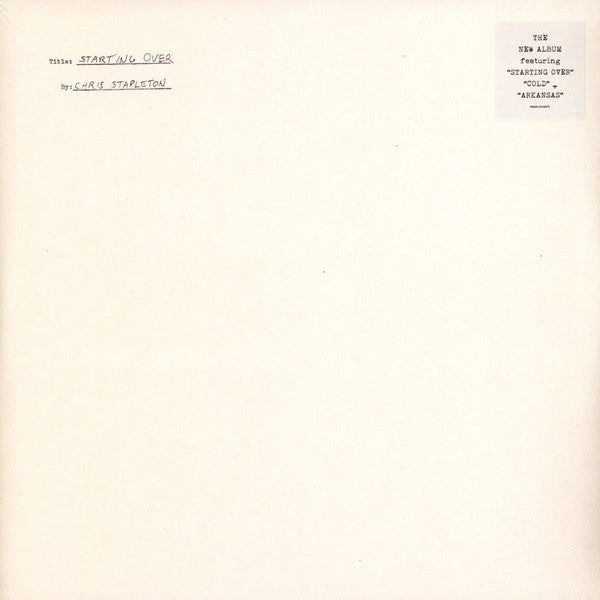 Chris Stapleton – Starting Over LP