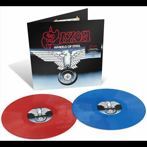 Saxon - Wheels Of Steel RSD 2025 - LP Rojo/Azul