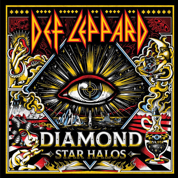 Def Leppard – Diamond Star Halos - Lp Rojo/Amarillo