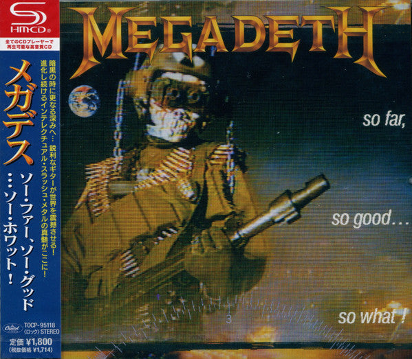 Megadeth = メガデス* – So Far, So Good...So What! = ソー・ファー、ソー・グッド...ソー・ホワット! - CD JAPONES
