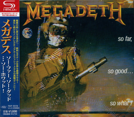 Megadeth = メガデス* – So Far, So Good...So What! = ソー・ファー、ソー・グッド...ソー・ホワット! - CD JAPONES