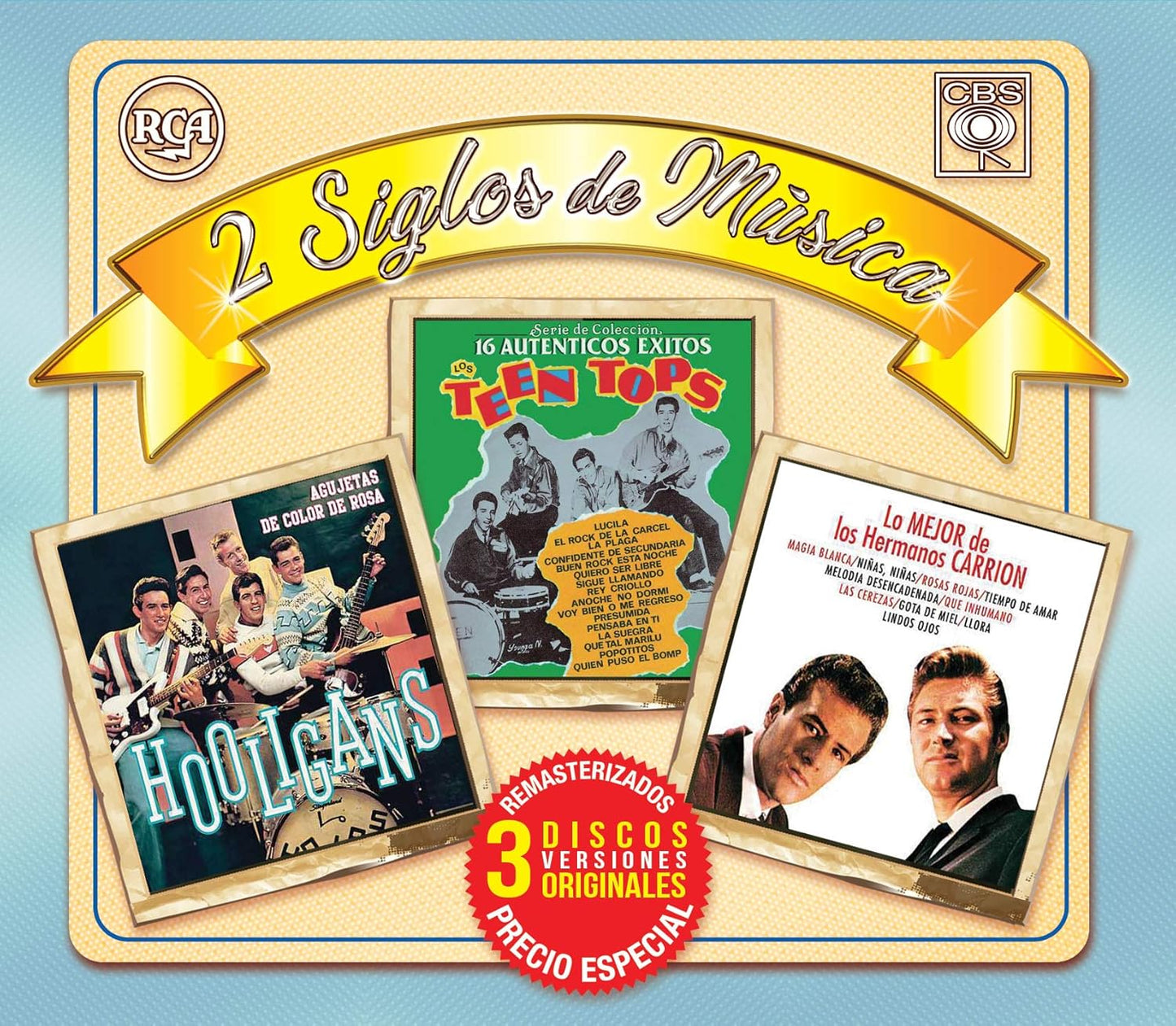 Los Teen Tops-Los Holligans-Los Hnos.Carreon - 2 Siglos de Música CD