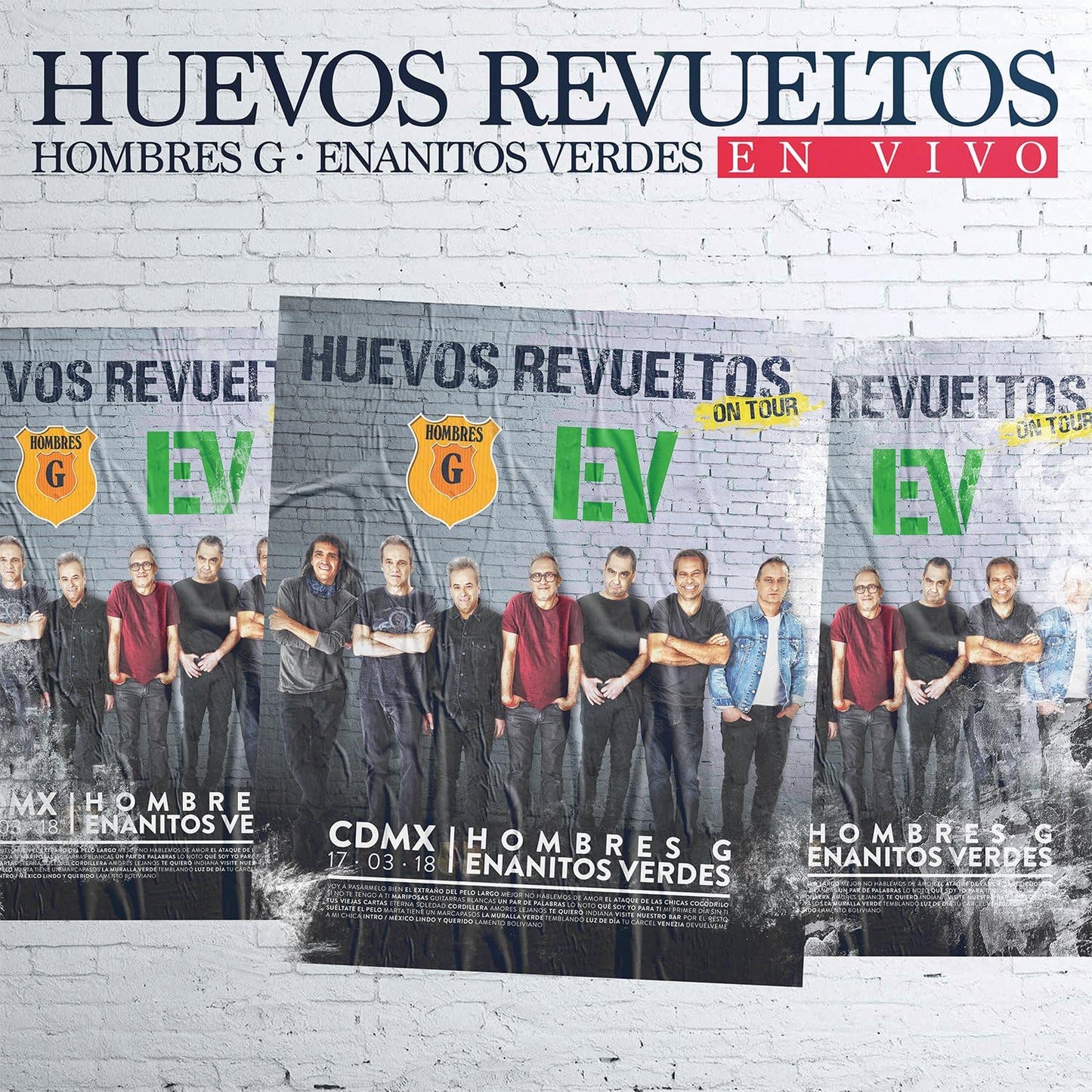 Hombres G, Enanitos Verdes – Huevos Revueltos En Vivo - 2 CDS+ 1 DVD
