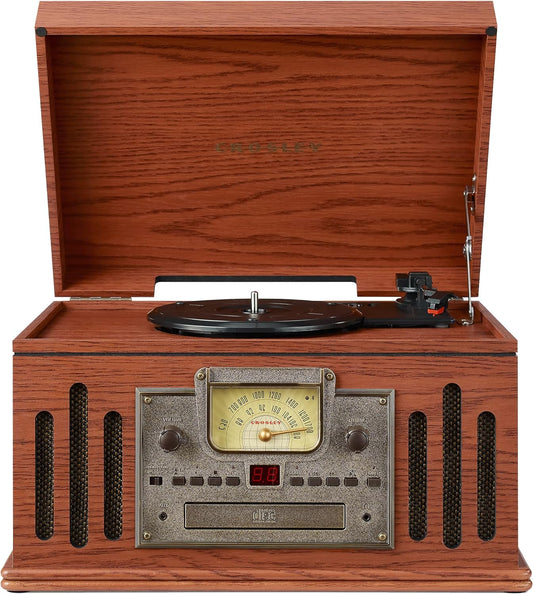 Tornamesa - Crosley Músician Tocadiscos con Radio, Bluetooth (versión Nueva), Paprika