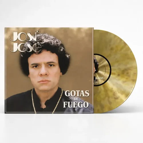 Jose Jose - Gotas De Fuego - LP Dorado Transparente