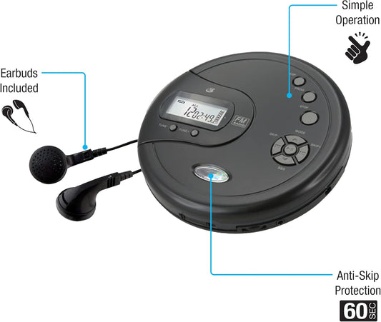 Discman GPX Portable CD Player