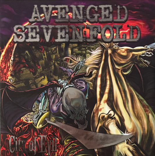 Avenged Sevenfold – City Of Evil 20Th Anniversary - LP Rojo/Naranja