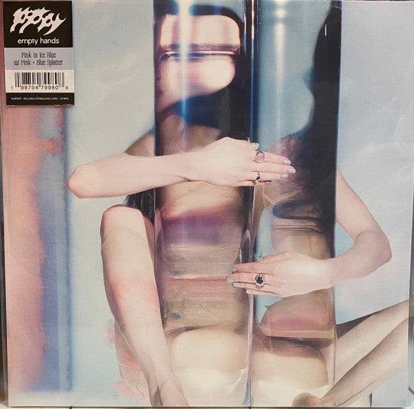 Poppy  – Empty Hands - LP Pink In Ice Blue W/ Pink + Blue Splatter