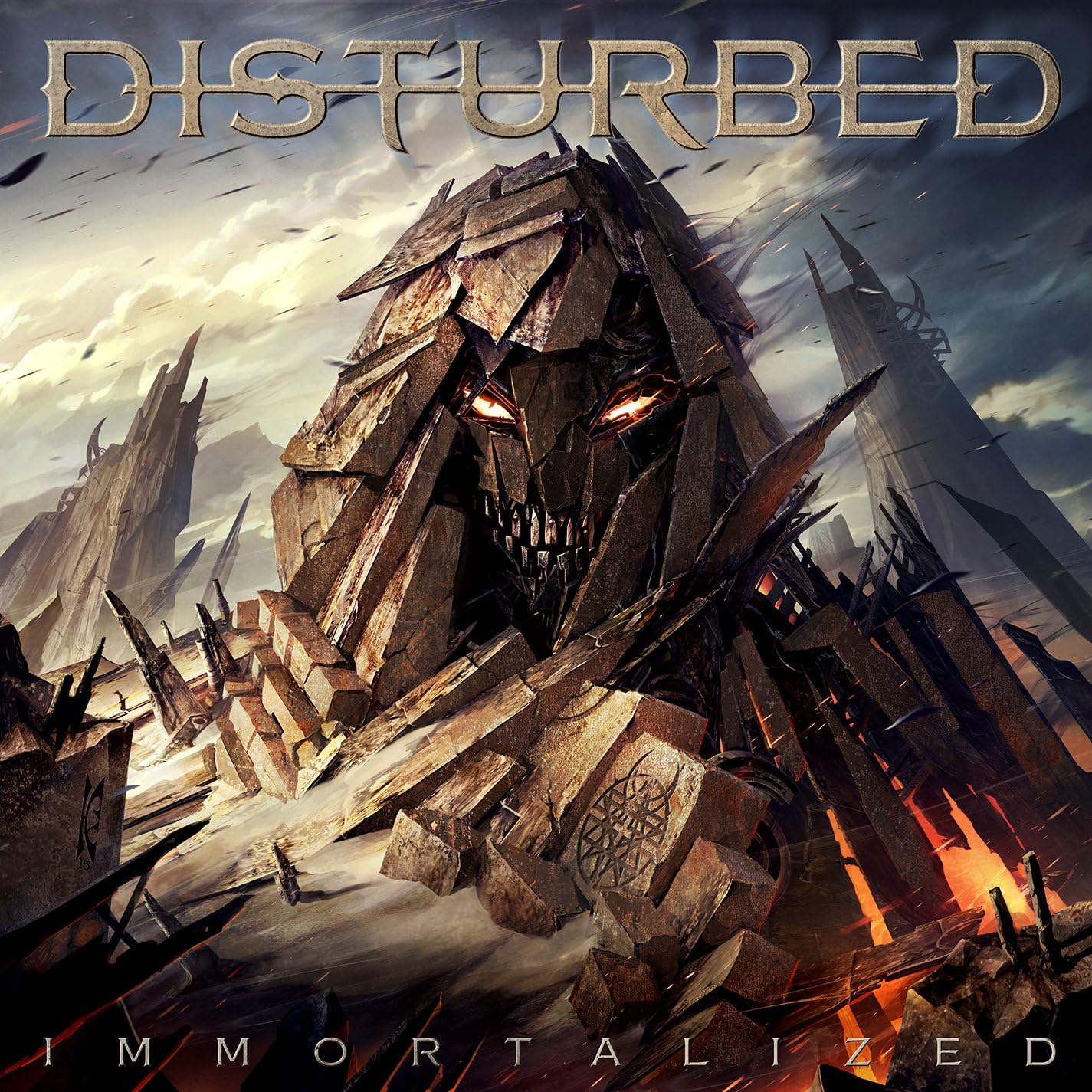 Disturbed – Immortalized - LP Black Splatter