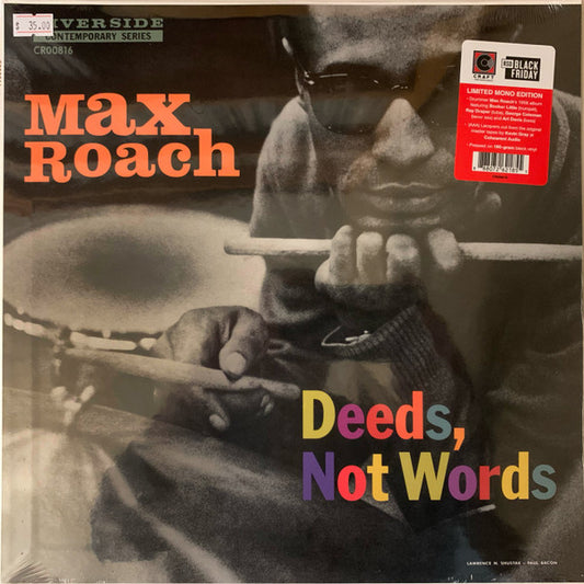 Max Roach – Deeds, Not Words RSD 2024 Black Friday - LP