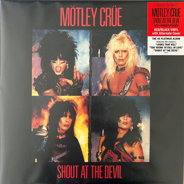 Mötley Crüe – Shout At The Devil - LP Rojo/Negro