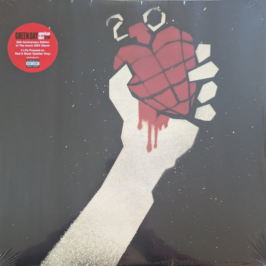 Green Day – American Idiot 20 - Lp Rojo/Negro Splatter