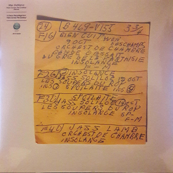 Mac Demarco – Here Comes The Cowboy Demos - LP
