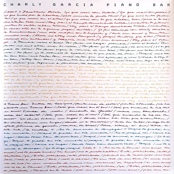 Charly Garcia – Piano Bar - LP