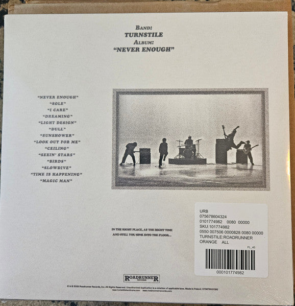 Turnstile  – Never Enough - LP Yellow