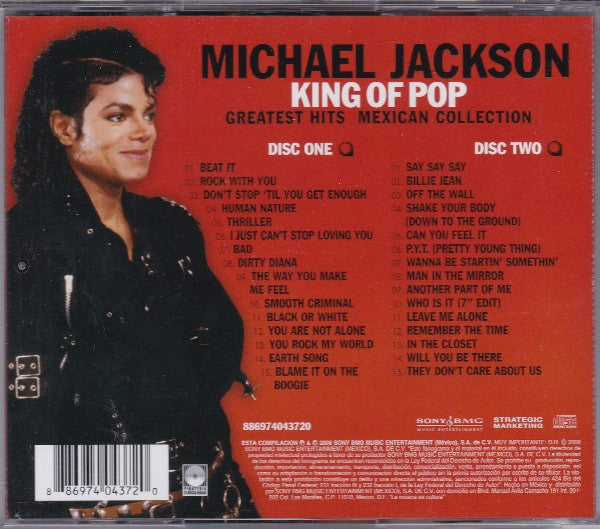 Michael Jackson – King Of Pop (Greatest Hits Mexican Collection) - CD