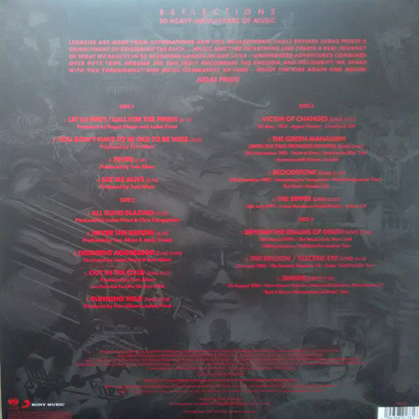 Judas Priest – Reflections - 50 Heavy Metal Years Of Music - LP Rojo