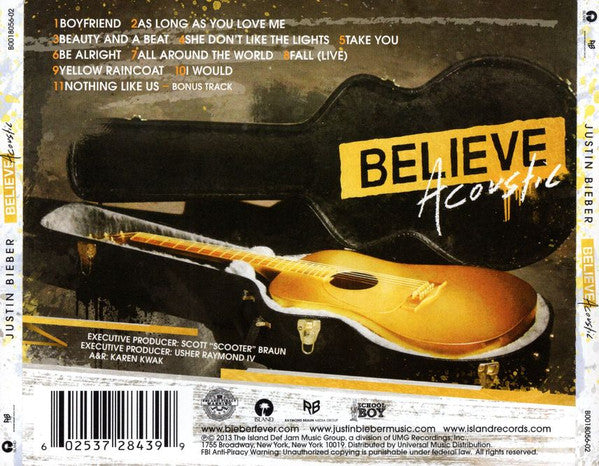 Justin Bieber – Believe Acoustic - CD