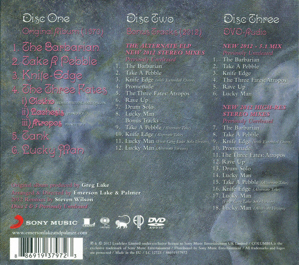 Emerson Lake & Palmer – Emerson Lake & Palmer - CD