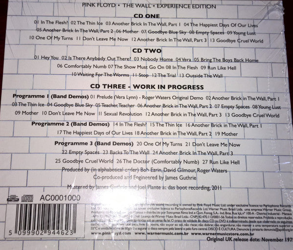 Pink Floyd – The Wall - CD Triple