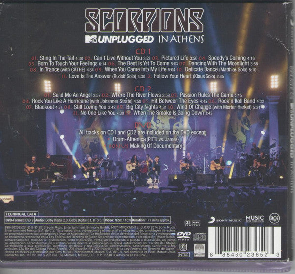 Scorpions – MTV Unplugged In Athens - CD+DVD