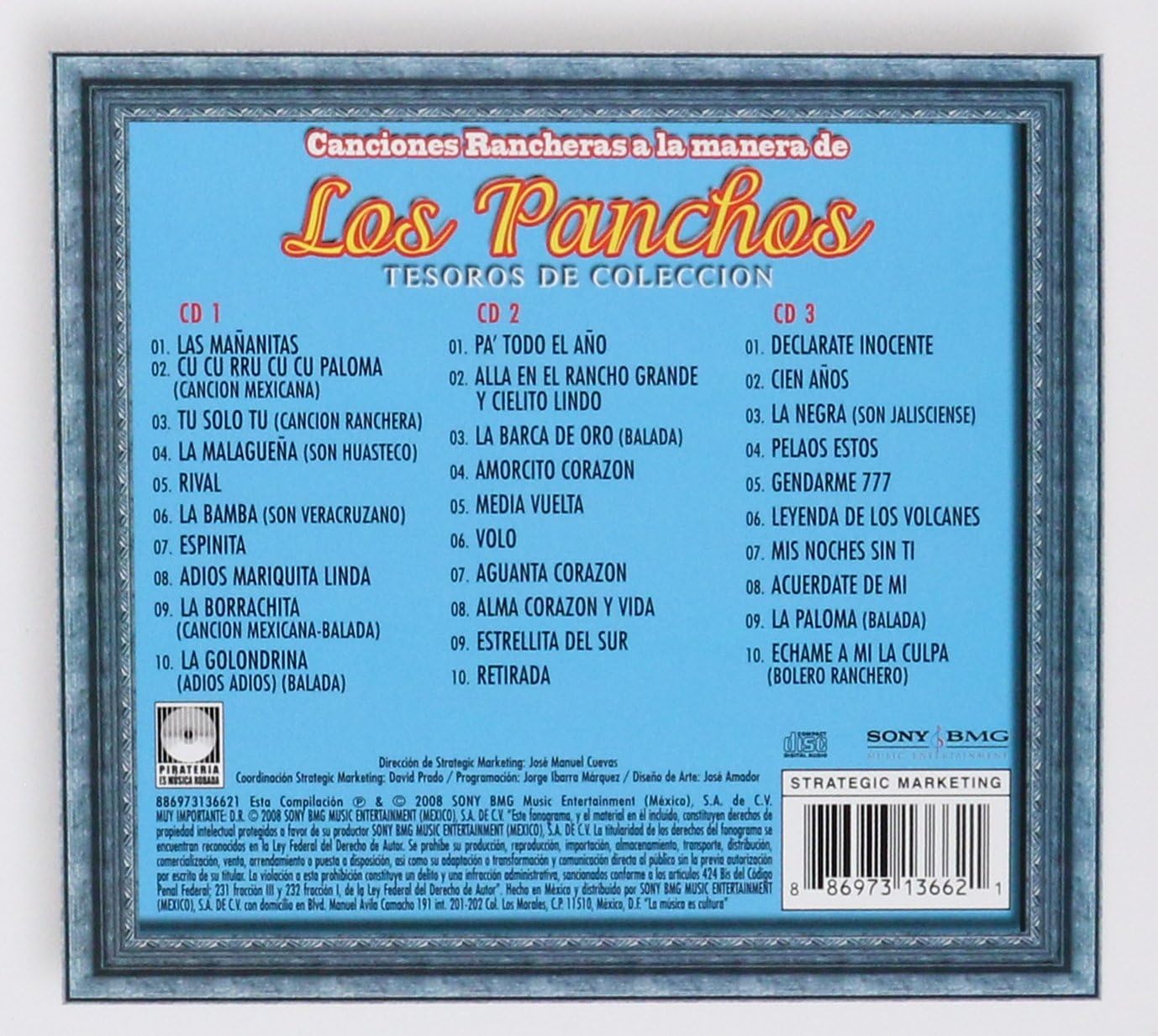 Los Panchos -  Canciones Rancheras a La Manera de Los Panchos - CD
