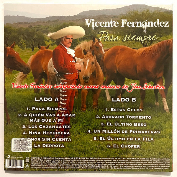 Vicente Fernández – Para Siempre - LP