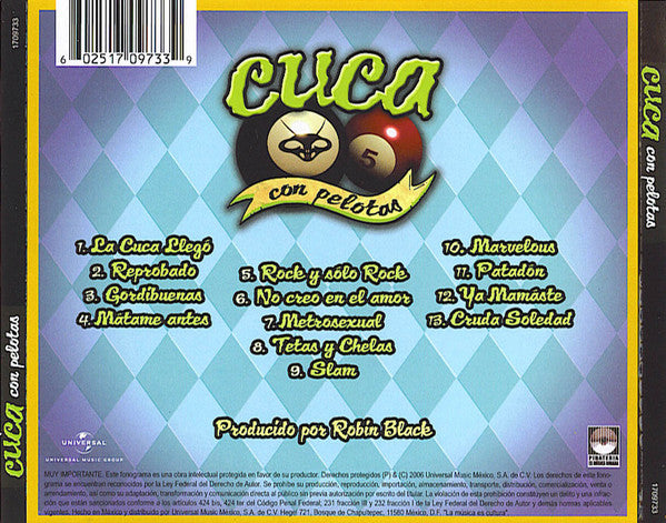 Cuca – Con Pelotas - CD