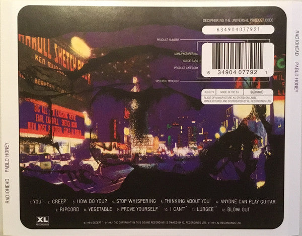 Radiohead – Pablo Honey - CD