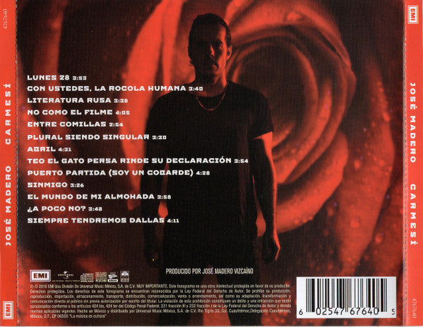 José Madero – Carmesí - CD