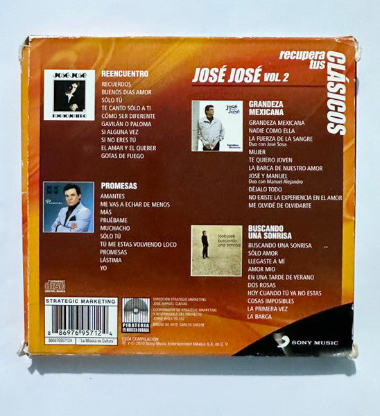 José José – Recupera Tus Clásicos Vol. 2 - CD