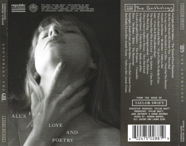 Taylor Swift – The Tortured Poets Department The Anthology CD