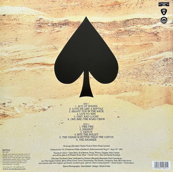 Motörhead – Ace Of Spades - LP Azul/Blanco