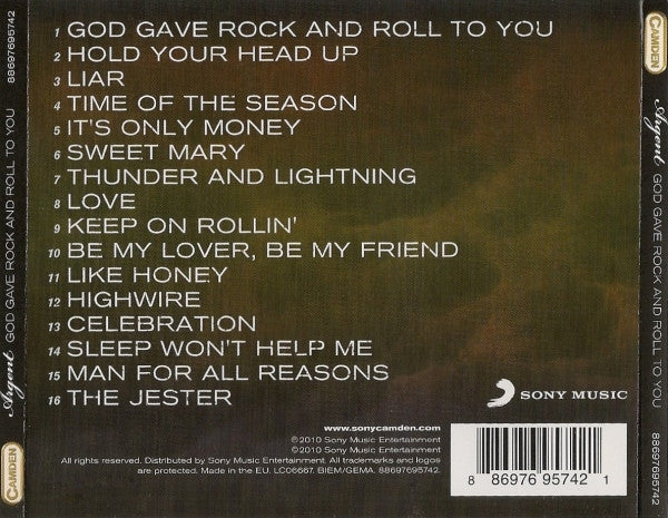 Argent – God Gave Rock And Roll To You - The Greatest Hits - CD