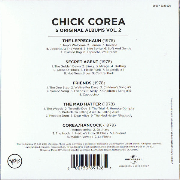 Chick Corea – 5 Original Albums Vol. 2 - CD