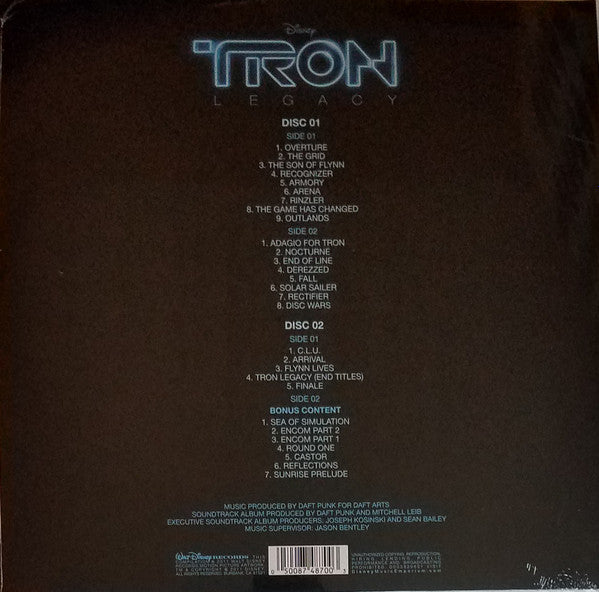 Daft Punk – TRON: Legacy (Vinyl Edition Motion Picture Soundtrack) - LP Azul