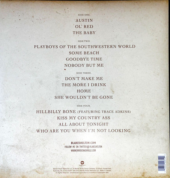 Blake Shelton – Loaded: The Best Of Blake Shelton  - LP