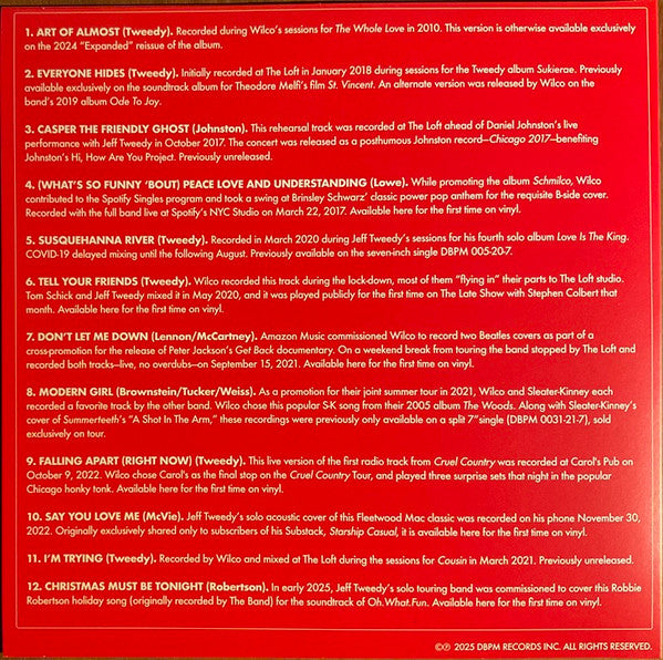 Wilco / Jeff Tweedy / Daniel Johnston – dBpm 15 RSD 2025 - LP