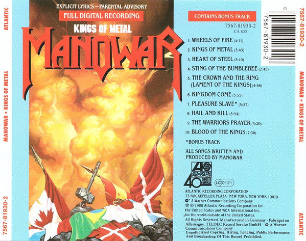 Manowar – Kings Of Metal - CD