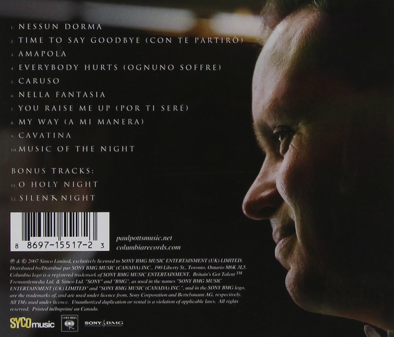 Paul Potts – One Chance CD