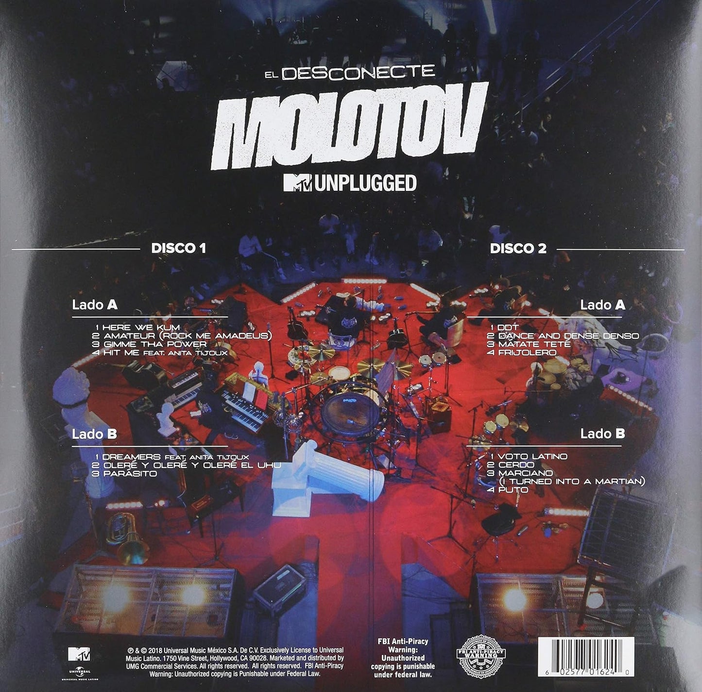 Molotov - El Desconecte Mtv Unplugged - LP