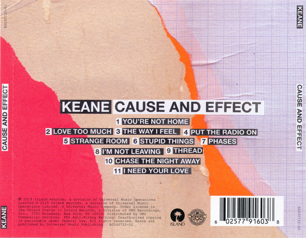 Keane – Cause And Effect - CD