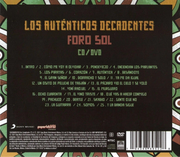 Los Auténticos Decadentes – Foro Sol - CD+DVD
