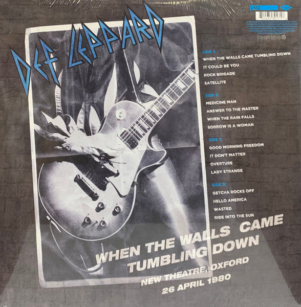 Def Leppard – When The Walls Came Tumbling Down (New Theatre, Oxford - 26 April 1980) - LP